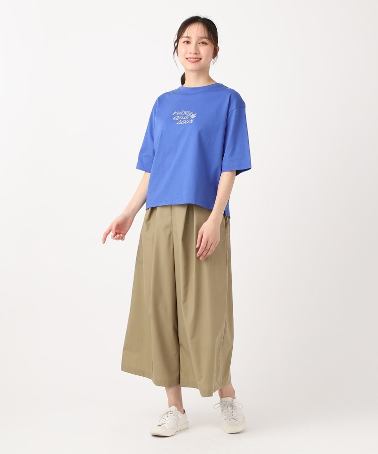 ポーシャル(poushal)の【洗える・五分袖】ロゴカラーTシャツ20