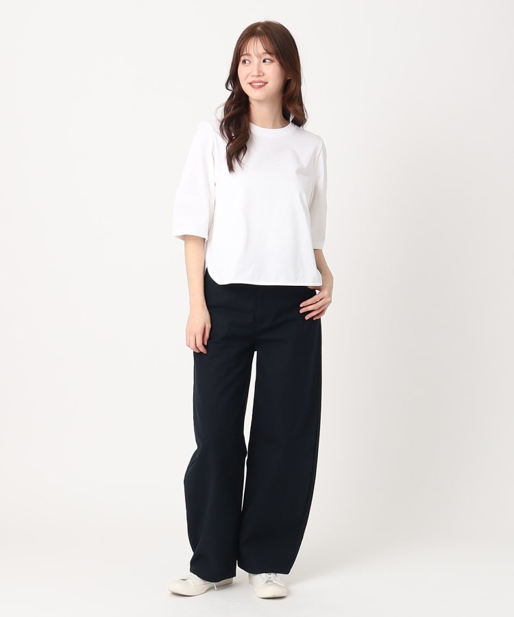 ポーシャル(poushal)の【洗える】袖コンシャスプルオーバージャージ9