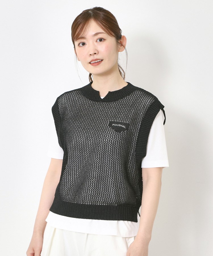 ポーシャル(poushal)の【洗える・爽やか素材】メッシュベスト11