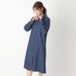 ポーシャル(poushal)の【洗える・コットンデニム】シャツワンピース14