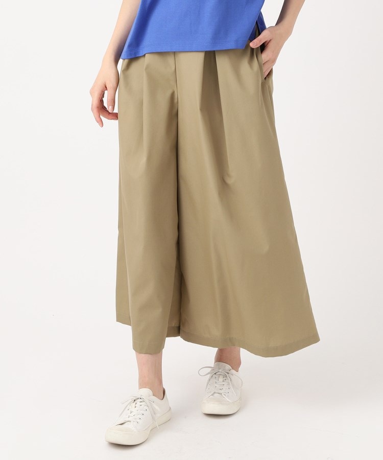 ポーシャル(poushal)の【洗える・SET－UP可能】スカート見えガウチョパンツ モカブラウン(042)