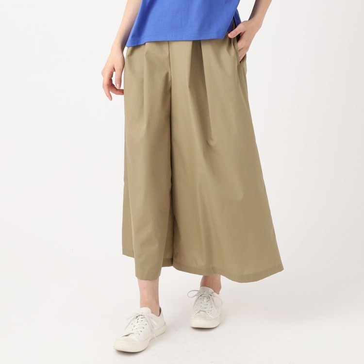 ポーシャル(poushal)の【洗える・SET－UP可能】スカート見えガウチョパンツ 6～9分丈パンツ