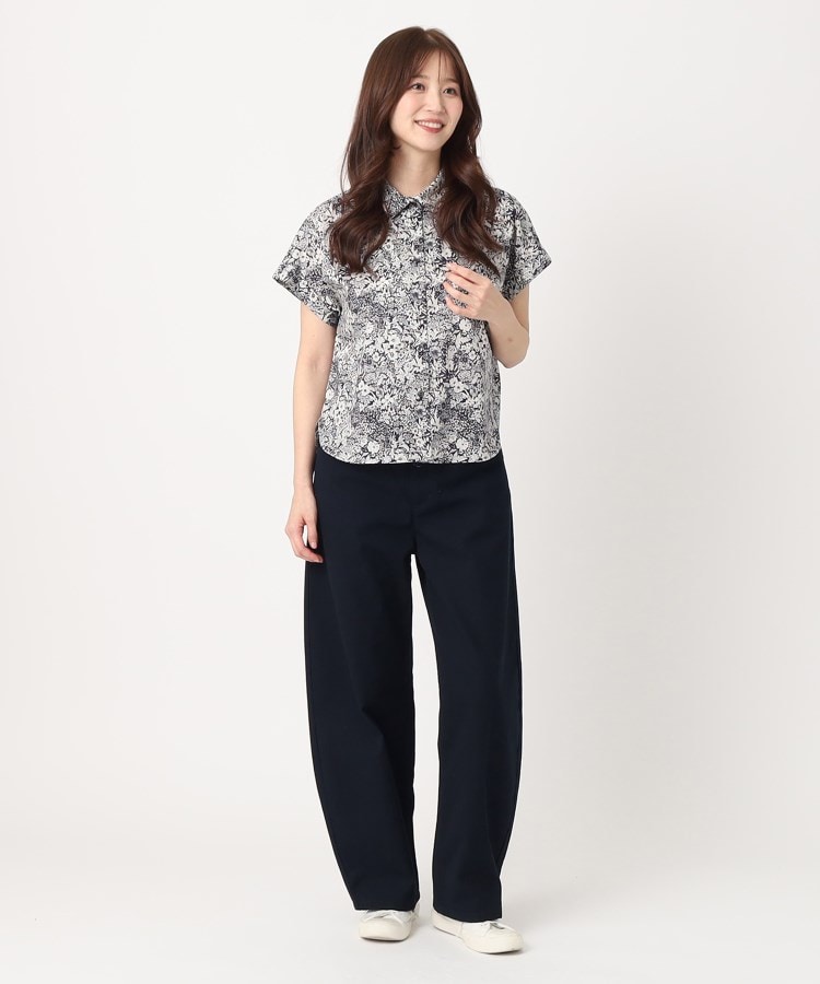 ポーシャル(poushal)の【洗える】コットン大人のカーヴィーパンツ18