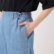 ポーシャル(poushal)の【洗える・ウエストゴム】ワイドデニムパンツ6
