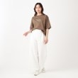 ポーシャル(poushal)の【洗える・ウエストゴム】ワイドデニムパンツ10