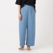 ポーシャル(poushal)の【洗える・ウエストゴム】ワイドデニムパンツ12