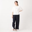 ポーシャル(poushal)の【洗える・ウエストゴム】ワイドデニムパンツ19