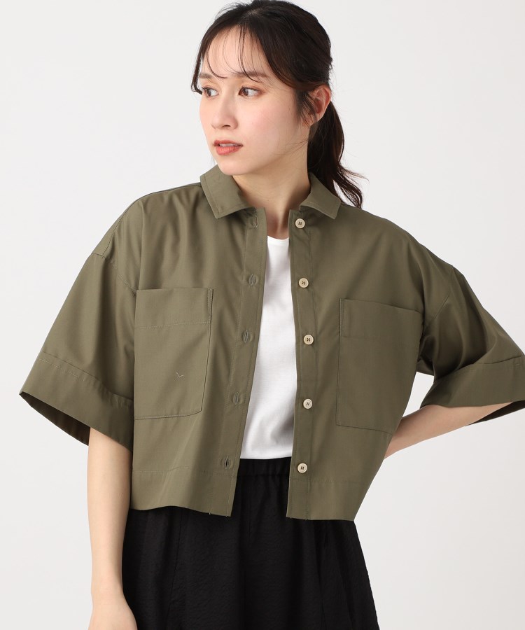 ポーシャル(poushal)の【洗える・SET－UP可能】ショート丈シャツ11