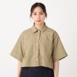 ポーシャル(poushal)の【洗える・SET－UP可能】ショート丈シャツ1