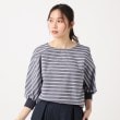 ポーシャル(poushal)の【洗える・ボーダー】プルオーバーブラウス16