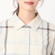 ポーシャル(poushal)の【洗える・2WAY】羽織りビッグチェックブラウス4