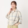ポーシャル(poushal)の【洗える・2WAY】羽織りビッグチェックブラウス13