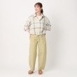 ポーシャル(poushal)の【洗える・2WAY】羽織りビッグチェックブラウス14