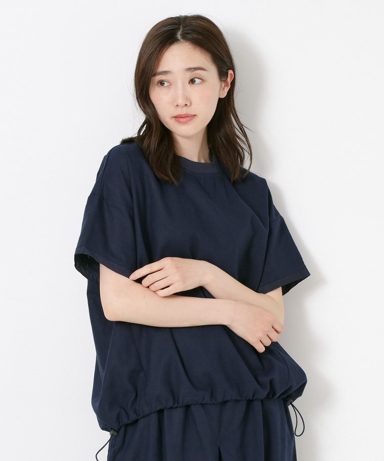 ポーシャル(poushal)の【洗える・SET－UP可】裾ドロストかぶりブラウス16