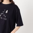 ポーシャル(poushal)の【洗える・コットン】五分袖ロゴTシャツ5