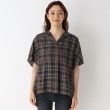 コルディア(CORDIER)の◆イカ衿フロントタックデザインチェックシャツ1