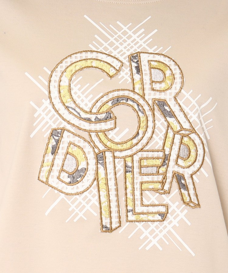 コルディア(CORDIER)のパッチワーク刺繍ロゴTシャツ14