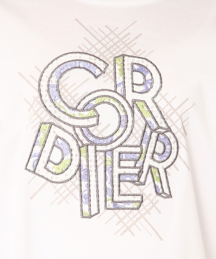 コルディア(CORDIER)のパッチワーク刺繍ロゴTシャツ18