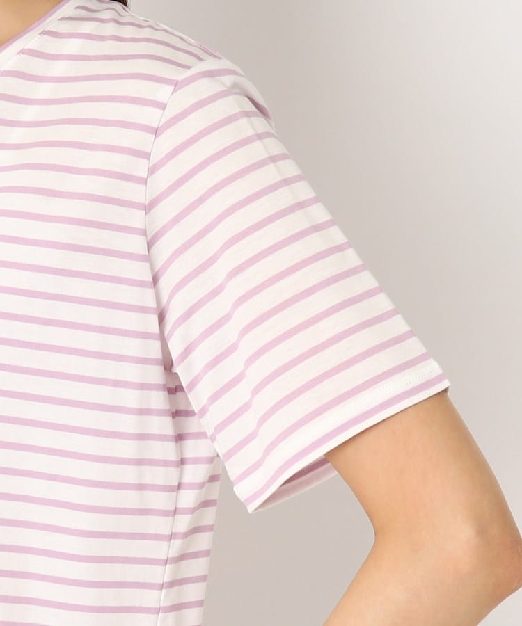 コルディア(CORDIER)の刺繍リーフデザインTシャツ5