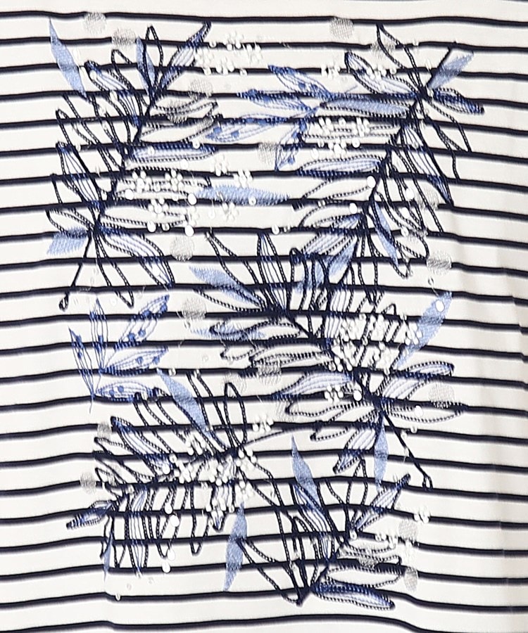 コルディア(CORDIER)の刺繍リーフデザインTシャツ15