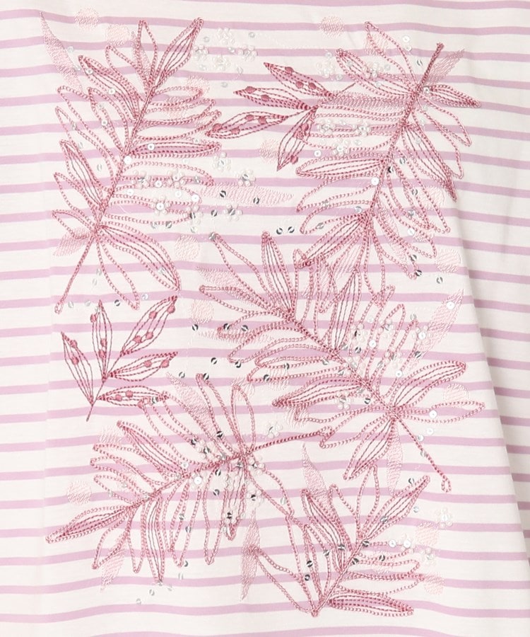 コルディア(CORDIER)の刺繍リーフデザインTシャツ19
