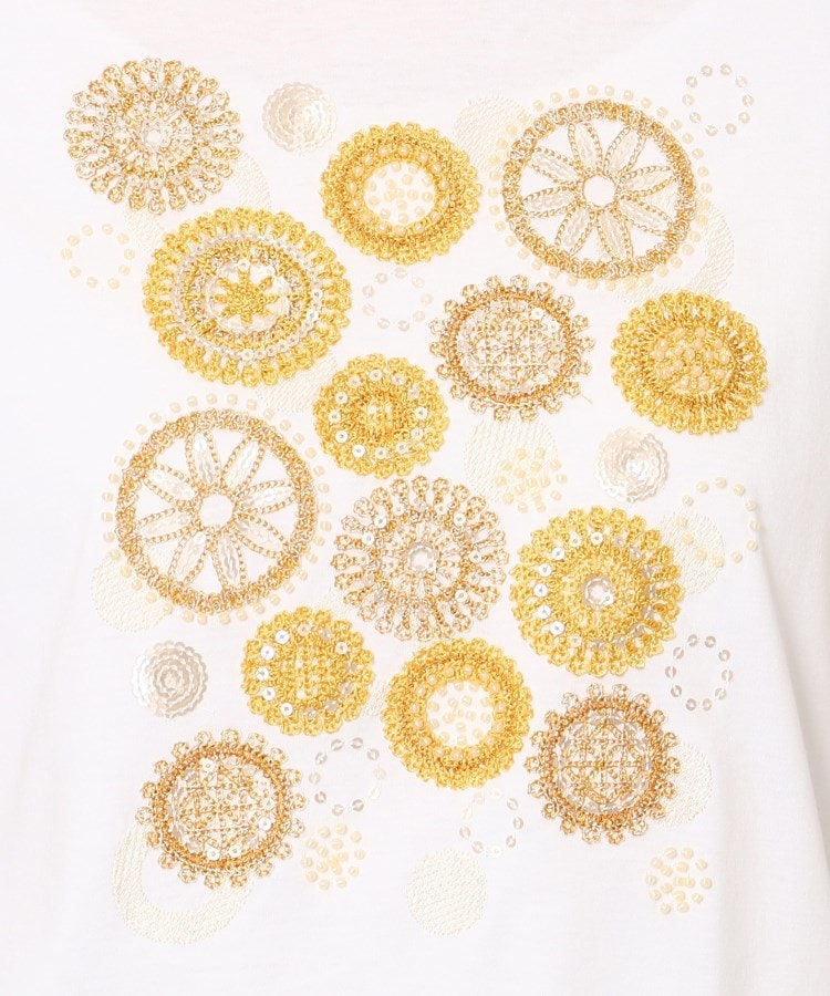 ビーズ、スパンコール、刺繍デザインTシャツ(Tシャツ ビーズ、スパンコール、刺繍デザインTシャツ(Tシャツ