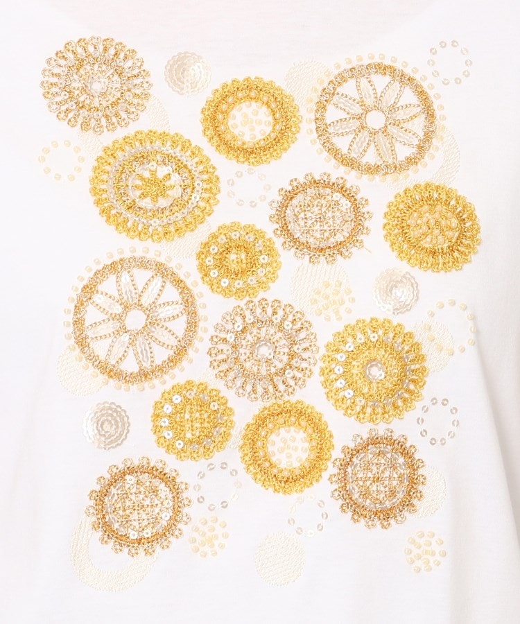 コルディア(CORDIER)のビーズ、スパンコール、刺繍デザインTシャツ7