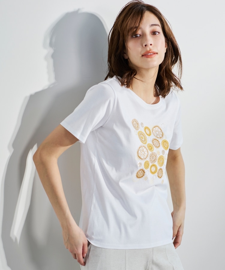 コルディア(CORDIER)のビーズ、スパンコール、刺繍デザインTシャツ22