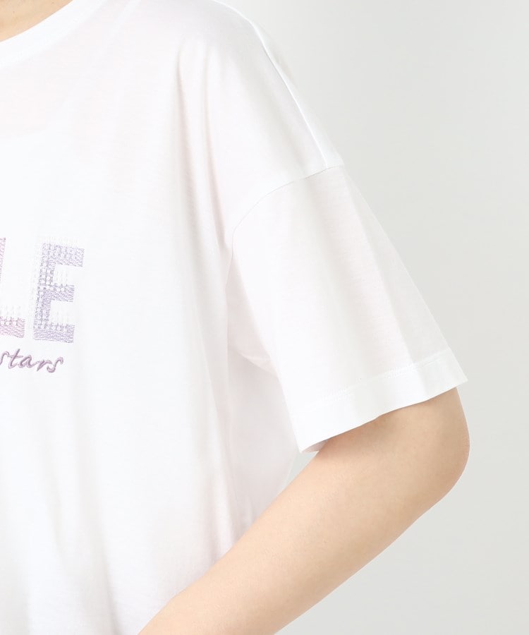 刺繍&ビーズロゴデザインTシャツ（Tシャツ） | CORDIER