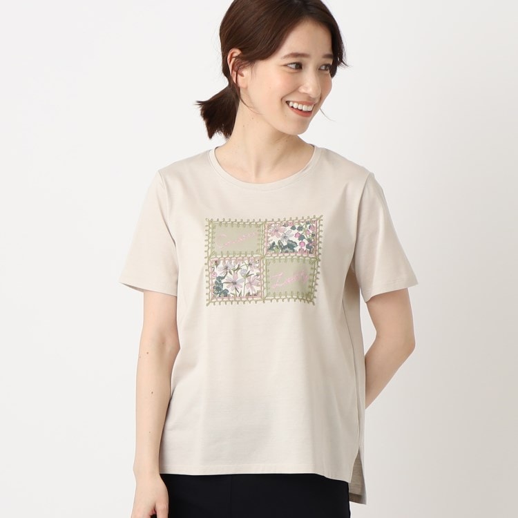 コルディア(CORDIER)のプリント&刺繍デザインラグジュアリーTシャツ Ｔシャツ