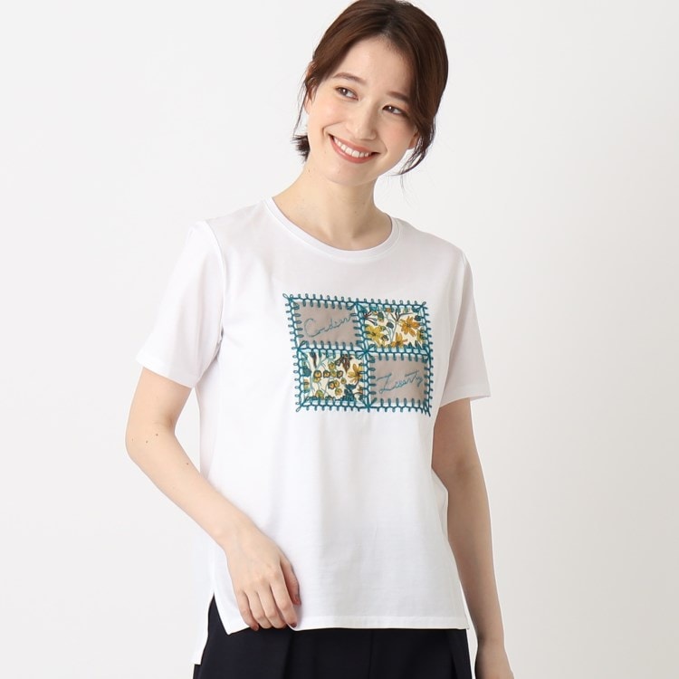 コルディア(CORDIER)のプリント&刺繍デザインラグジュアリーTシャツ Ｔシャツ