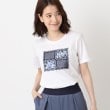 コルディア(CORDIER)のプリント&刺繍デザインラグジュアリーTシャツ クリスタル/透明(109)