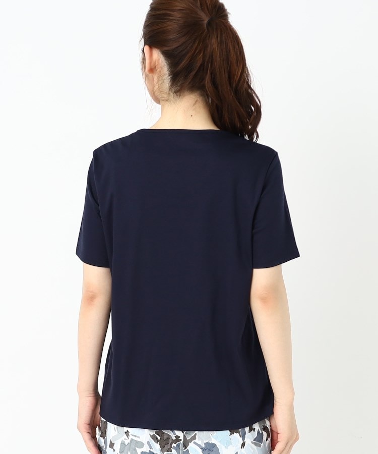 コルディア(CORDIER)のフラワーモチーフ スパンコール＆刺繍Tシャツ3