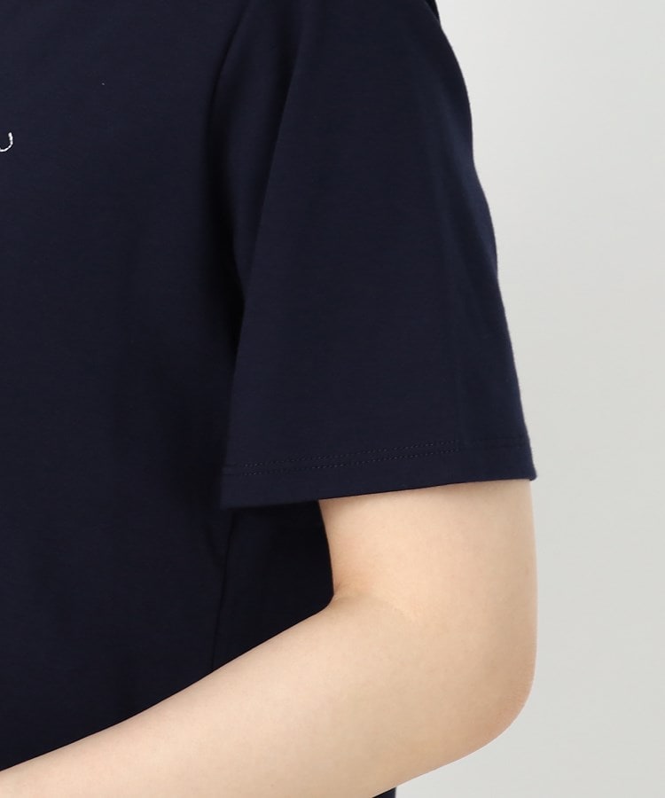 コルディア(CORDIER)のフラワーモチーフ スパンコール＆刺繍Tシャツ5