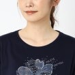 コルディア(CORDIER)のフラワーモチーフ スパンコール＆刺繍Tシャツ4