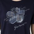 コルディア(CORDIER)のフラワーモチーフ スパンコール＆刺繍Tシャツ23