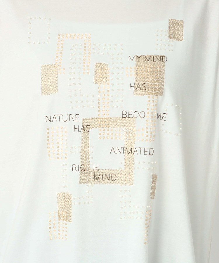 コルディア(CORDIER)の刺繍&ビーズデザイン ゆとりシルエットTシャツ7