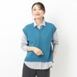 コルディア(CORDIER)のエクラストレッチ Vネックニットベスト ブルー(092)