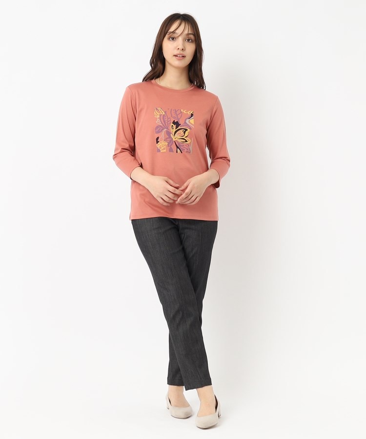 コルディア(CORDIER)のモダンフラワープリントTシャツ9