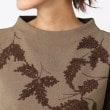 コルディア(CORDIER)の【セットアップ/M～4Lサイズ】イリスツイード 刺繍プルオーバー4