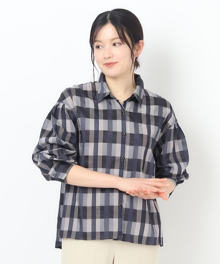 コルディア(CORDIER)の【セットアップ可】オリジナルチェック ふんわり袖シャツ7