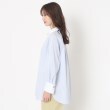 コルディア(CORDIER)の【ストレッチ】配色デザインロングシャツ2