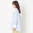 コルディア(CORDIER)の【ストレッチ】配色デザインロングシャツ2