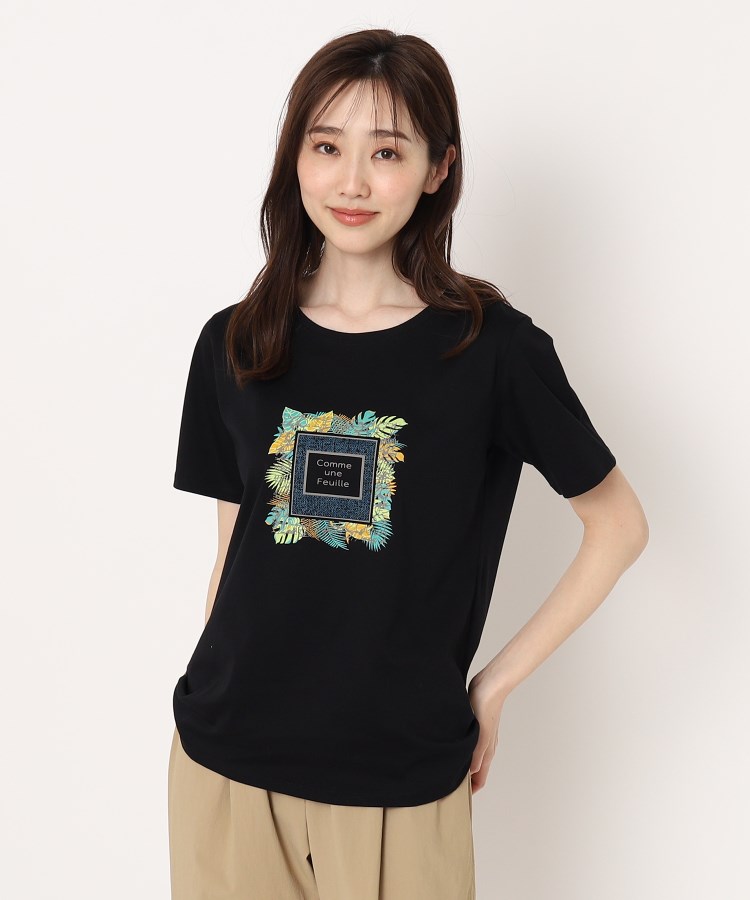 コルディア(CORDIER)の艶感コットンスムース プリントTシャツ8