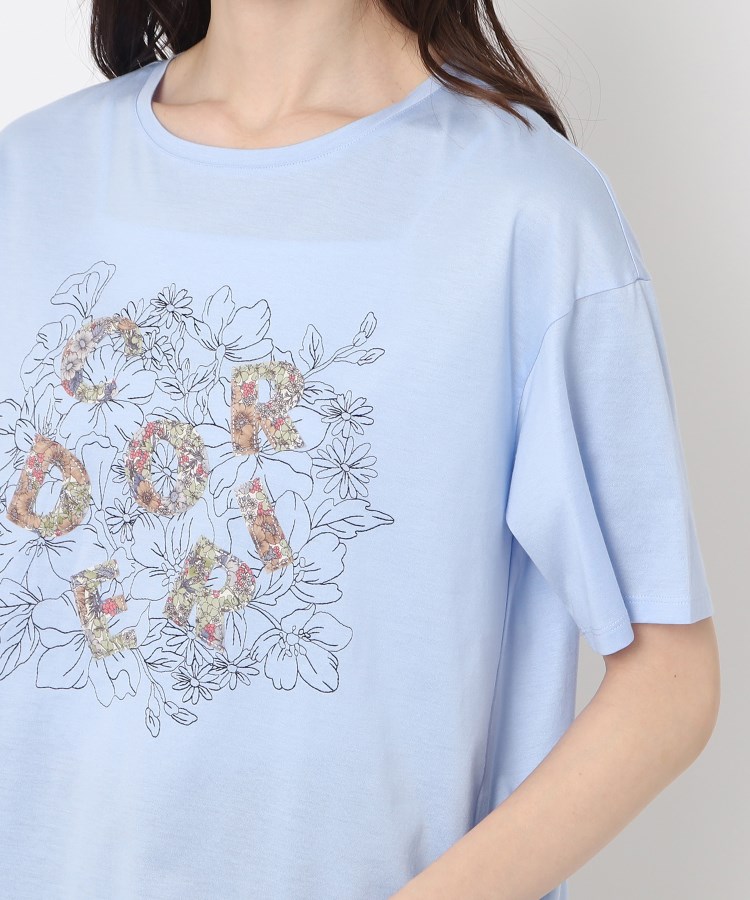 コルディア(CORDIER)の花柄プリントロゴTシャツ5
