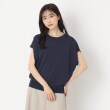 コルディア(CORDIER)の【洗える】フレンチスリーブ サマーニット ネイビー(094)