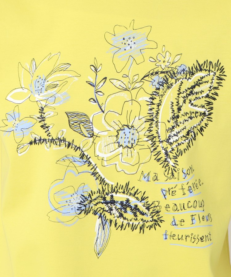 コルディア(CORDIER)の【M~4Lサイズ】フラワープリント＆刺繍Tシャツ14
