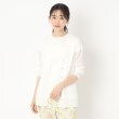 コルディア(CORDIER)の【麻混／洗える】シャインリノ サマーニットミドル丈カーディガン ホワイト(001)