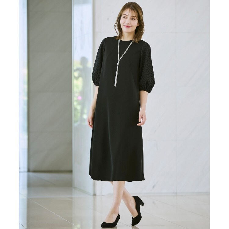 コルディア(CORDIER)の【夏のオケージョン服】レース袖ワンピース ミドルワンピース