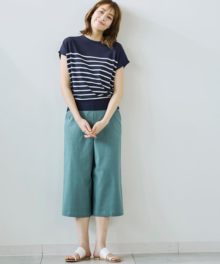 洗える】すっきりNEWガウチョパンツ(6~9分丈パンツ 洗える】すっきりNEWガウチョパンツ(6~9分丈パンツ